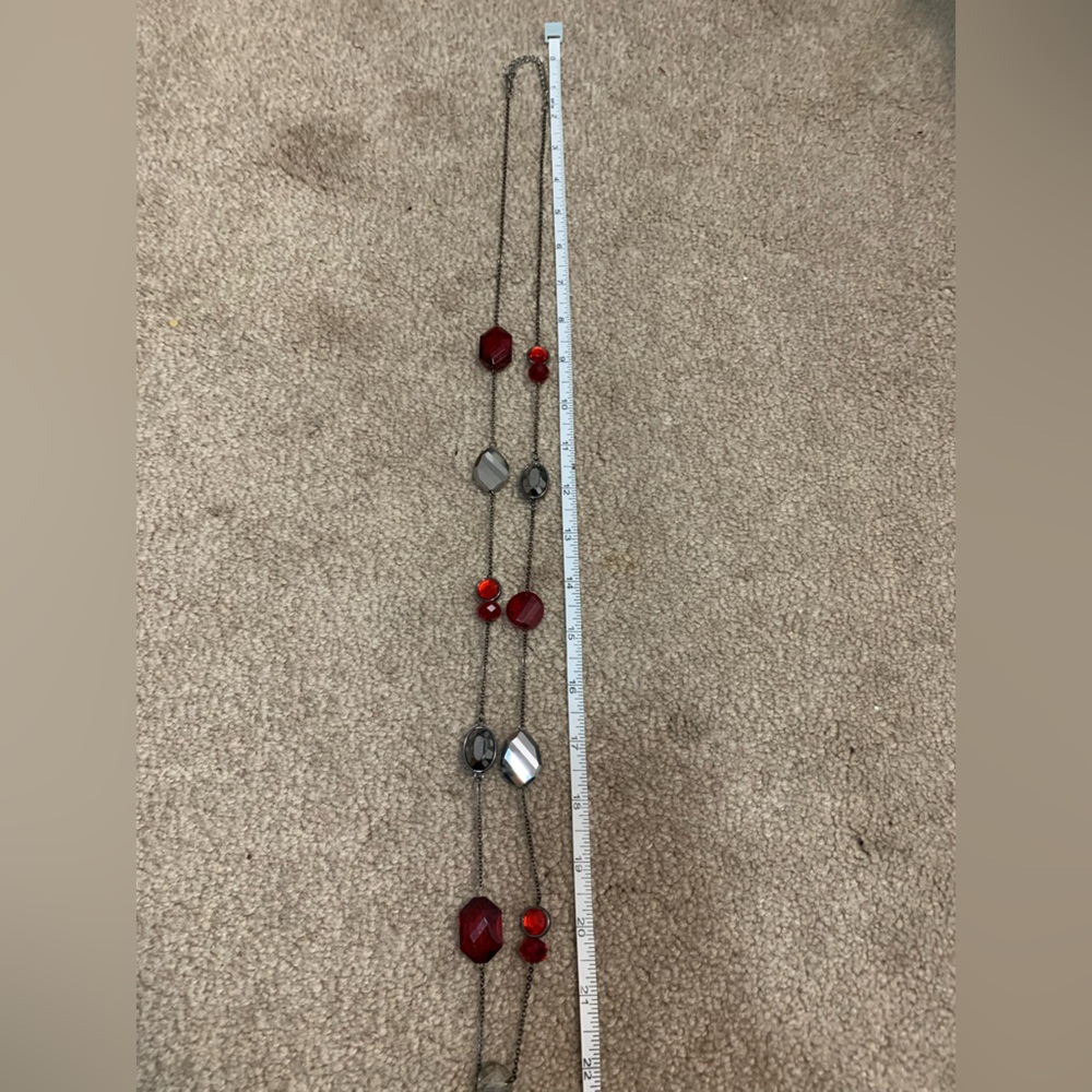Elegant Red and Silver Jewelry Set - Picture 13 of 16